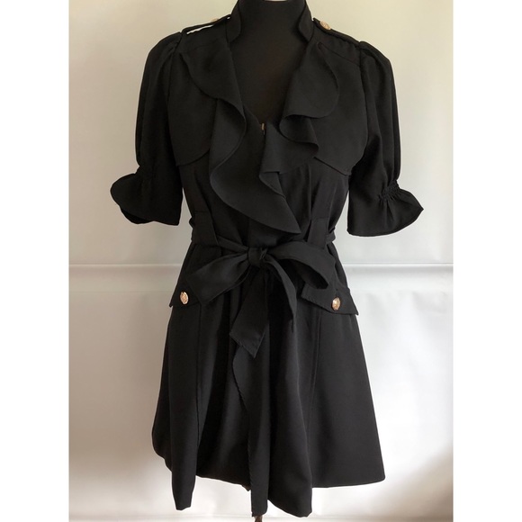 MADE IN KOREA Chiffon SUMMER TRENCH COATS SIZE: S - Picture 2 of 12
